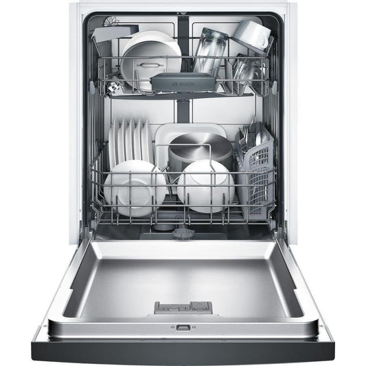 Bosch 100 Series PureDry 50-Decibel Front Control 24-in Built-In Dishwasher (Fingerprint-Resistant Stainless Steel) ENERGY STAR